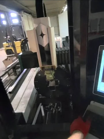 The tube laser bay inside the OptiKutz shop in Niagara Falls